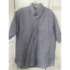Vintage 90s Savane Shirt Men’s Deep Dye No Wrinkle Button Up Shirt Checked Med